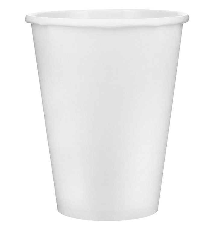 Papieren beker wit 12 Oz/360ml Ø8,9cm (600 stuks)