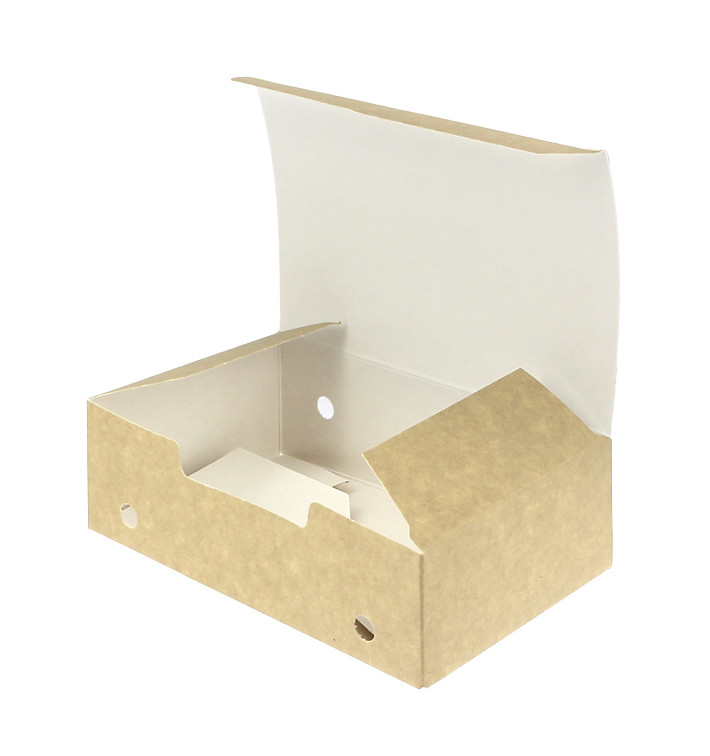 Papieren take-out doos medium maat kraft 1,45x0,90x0,45,m (25 stuks) Papieren take-out doos medium maat kraft 1,45x0,90x0,45,m (25 stuks)