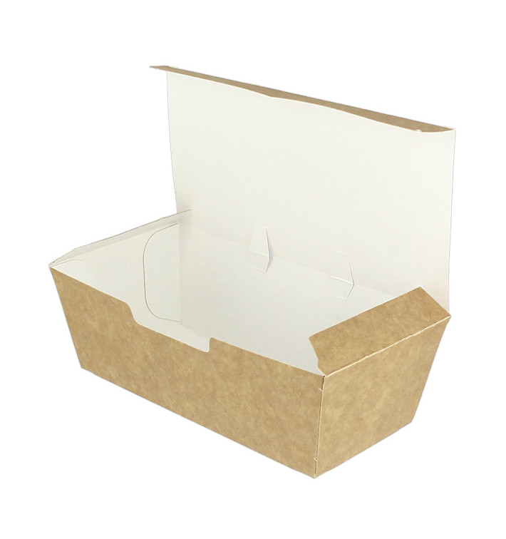 BIO Kartonnen take-out doos kraft 16,5x7,5x6cm (25 stuks) BIO Kartonnen take-out doos kraft 16,5x7,5x6cm (25 stuks)