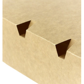 BIO Kartonnen take-out doos kraft 16,5x7,5x6cm (25 stuks)