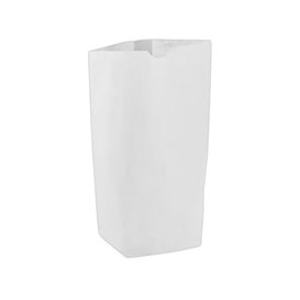 Papieren Zak met Zeshoekige Base Wit 19x26cm (50 stuks)