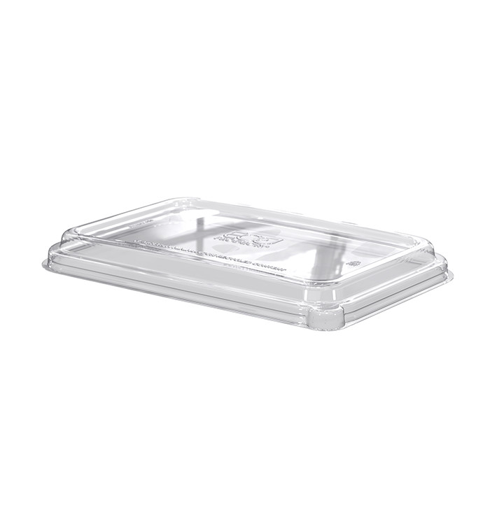 Plastic Deksel RPET transparant voor Suikerriet dienblad Ecologisch 355 en 470 ml (50 stuks) Plastic Deksel RPET transparant voor Suikerriet dienblad Ecologisch 355 en 470 ml (50 stuks)