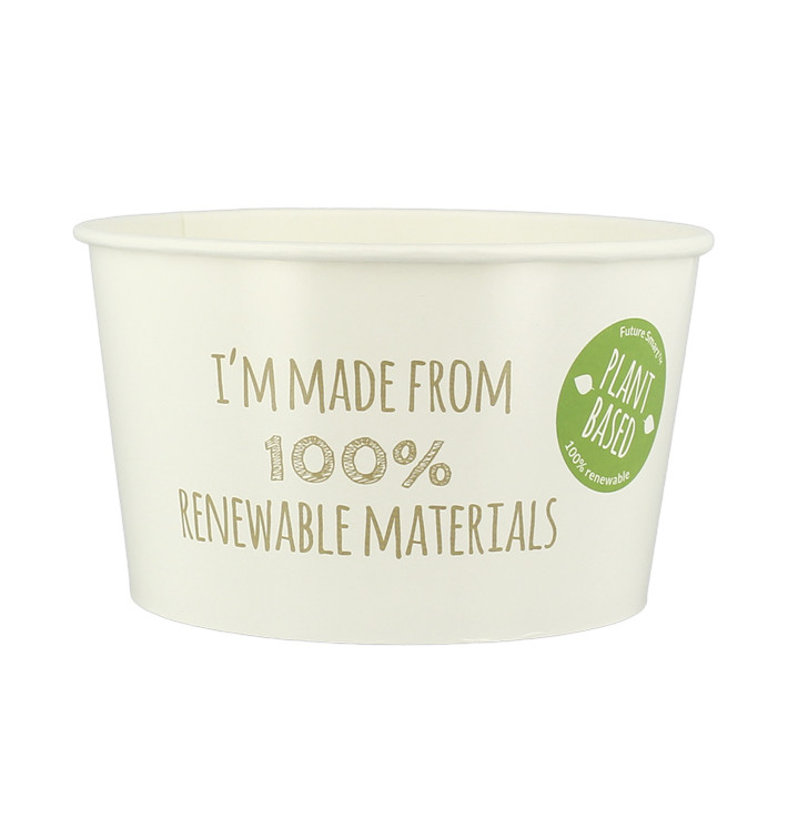 Papieren Vernieuwbare Saladekom witte 635ml Ø12,5cm (360 stuks) Papieren Vernieuwbare Saladekom witte 635ml Ø12,5cm (360 stuks)