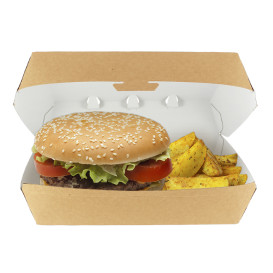 Kraft hamburgerbox Giant 23x17,5x8cm (175 stuks)