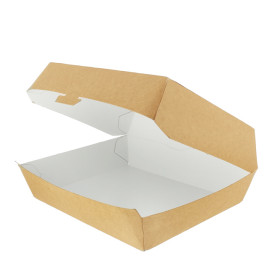 Kraft hamburgerbox Giant 23x17,5x8cm (175 stuks)