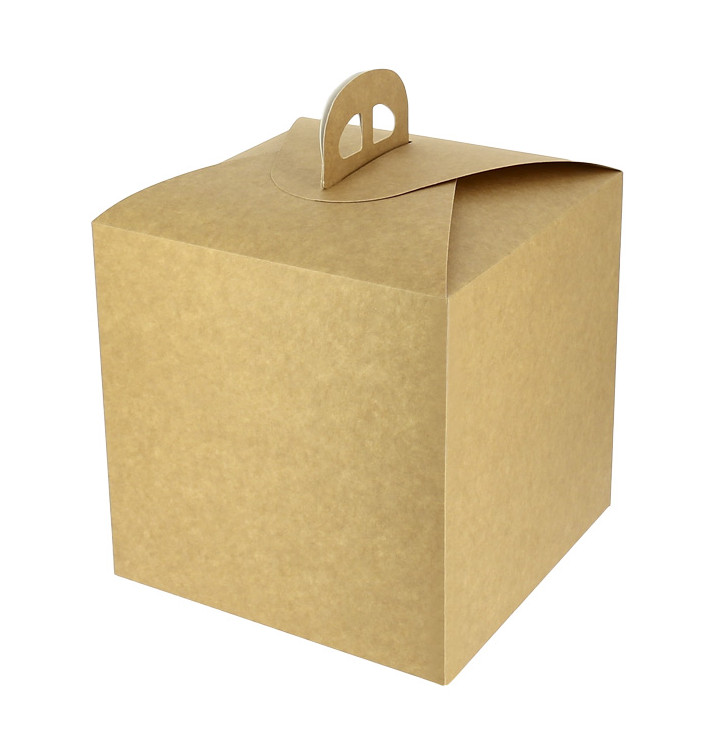 Doos voor panettone van KraftKarton 1000g 21,5x21,5x21,5cm (25 Stuks) Doos voor panettone van KraftKarton 1000g 21,5x21,5x21,5cm (25 Stuks)