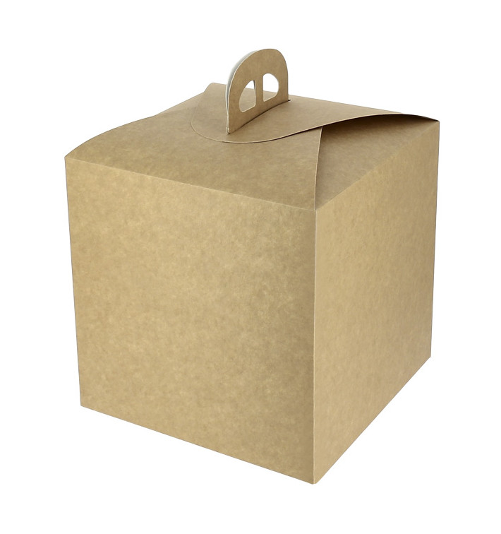 Doos voor panettone van KraftKarton 500g 18,5x18,5x18,5cm (25 Stuks) Doos voor panettone van KraftKarton 500g 18,5x18,5x18,5cm (25 Stuks)