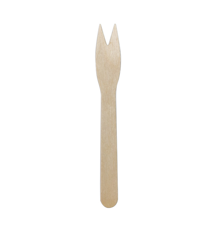 Houten Snackvorken 12cm (100 stuks) Houten Snackvorken 12cm (100 stuks)