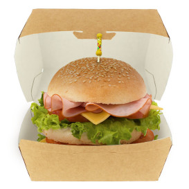 Kraft Hamburger bakjes XXL 14,5x14,5x8cm (400 stuks)
