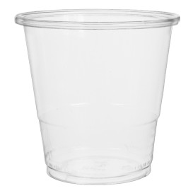 Stof gebaseerd op Maizena PLA beker  Bio transparant 240ml Ø7,8cm (50 stuks)