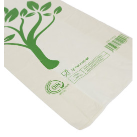 Brood-Hemddraagtassen zakje Home Compost “Be Eco!” 30x60cm (100 stuks)