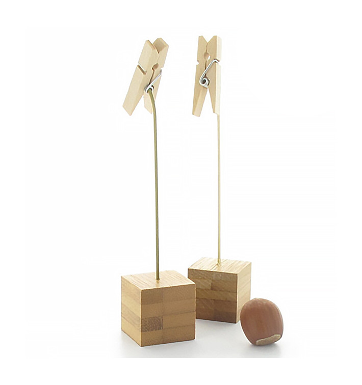 Bamboe kaart houder 13cm (144 stuks) Bamboe kaart houder 13cm (144 stuks)