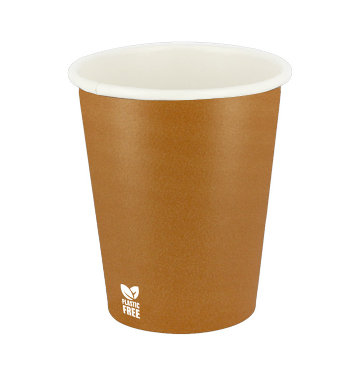 Plastic-Vrije Papieren Beker 7 Oz/210ml "Caramel" Ø7cm (50 stuks) Plastic-Vrije Papieren Beker 7 Oz/210ml "Caramel" Ø7cm (50 stuks)