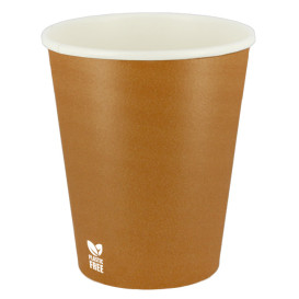 Plastic-Vrije Papieren Beker 8 Oz/240ml "Caramel" Ø8,0cm (1.000 Stuks)