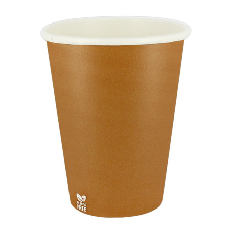 Plastic-Vrije Papieren Beker 14 Oz/420ml "Caramel" Ø9,0cm (1.000 Stuks)