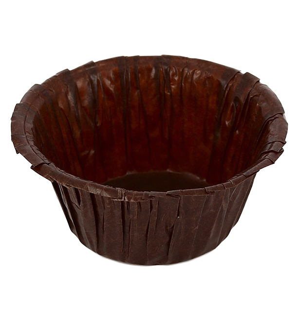 Cupcake vorm voering bruin 4,9x3,8x7,5cm (1.400 stuks)