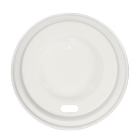 Deksel met Gat Gevormde Celstofvezel Wit Ø7,0cm (2.100 Stuks)