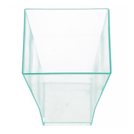 Plastic PS proefbeker "Bouquet" Water groen 4,5x5,5cm (576 stuks)