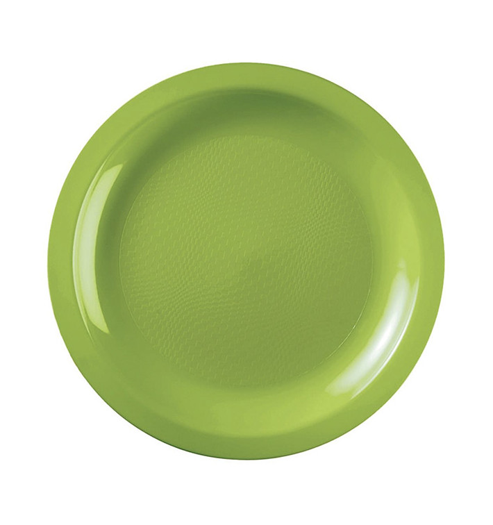 Plastic bord Plat limoengroen "Rond vormig" PP Ø18,5cm (600 stuks) Plastic bord Plat limoengroen "Rond vormig" PP Ø18,5cm (600 stuks)