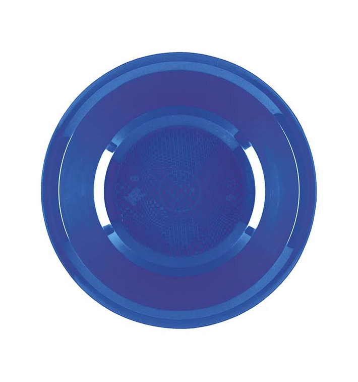 Plastic bord Diep mediterranean blauw "Rond vormig" PP Ø19,5 cm (600 stuks) Plastic bord Diep mediterranean blauw "Rond vormig" PP Ø19,5 cm (600 stuks)