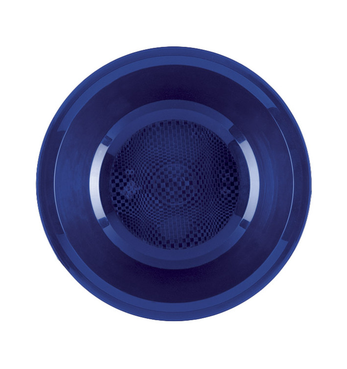 Plastic bord Diep blauw "Rond vormig" PP Ø19,5 cm (600 stuks) Plastic bord Diep blauw "Rond vormig" PP Ø19,5 cm (600 stuks)