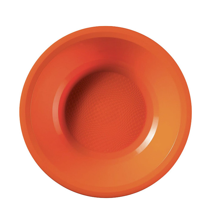 Plastic bord Diep oranje "Rond vormig" PP Ø19,5 cm (50 stuks) Plastic bord Diep oranje "Rond vormig" PP Ø19,5 cm (50 stuks)
