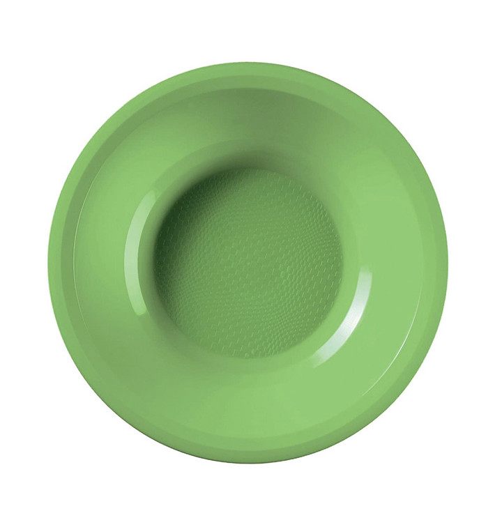 Plastic bord Diep limoengroen "Rond vormig" PP Ø19,5 cm (600 stuks) Plastic bord Diep limoengroen "Rond vormig" PP Ø19,5 cm (600 stuks)