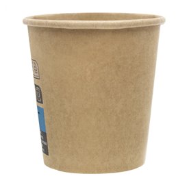 Papieren beker 4Oz/120ml Bruin Ø6,2cm (100 stuks) 