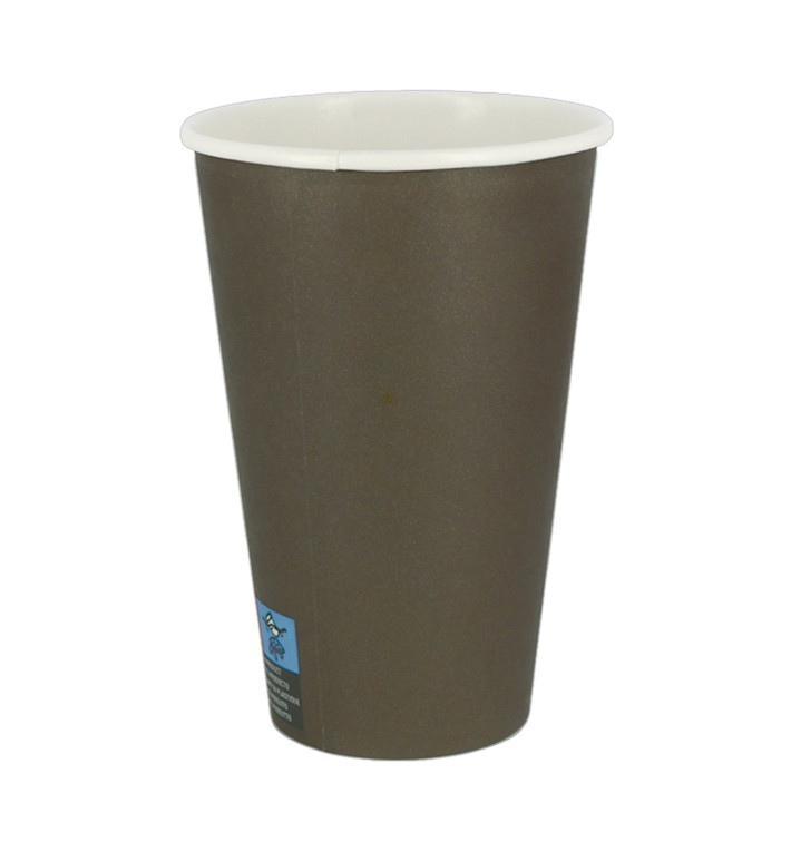 Papieren beker 12Oz/360ml Bruin Ø8,0cm (100 stuks) Papieren beker 12Oz/360ml Bruin Ø8,0cm (100 stuks)