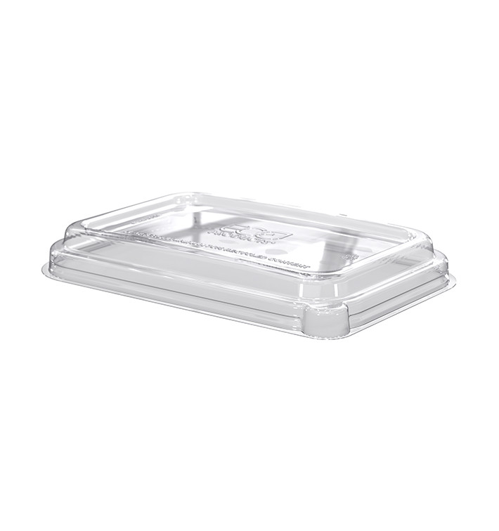 Plastic Deksel RPET transparant voor Suikerriet dienblad Ecologisch 710 en 940 ml (400 stuks) Plastic Deksel RPET transparant voor Suikerriet dienblad Ecologisch 710 en 940 ml (400 stuks)