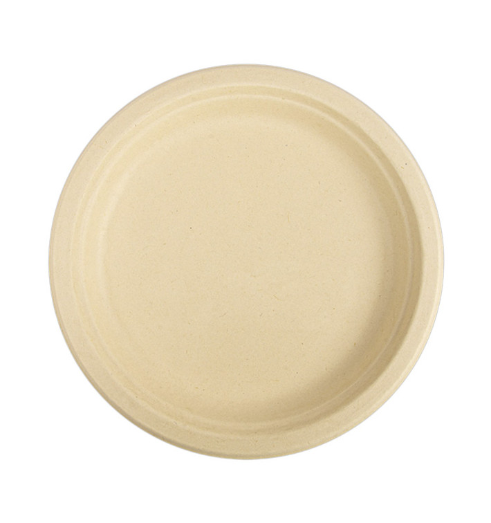 Suikerriet bord Naturel Ø23 cm (50 stuks) Suikerriet bord Naturel Ø23 cm (50 stuks)