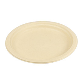Suikerriet bord Naturel Ø23 cm (50 stuks) 