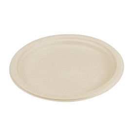 Suikerriet bord Naturel Ø26 cm (50 stuks) 