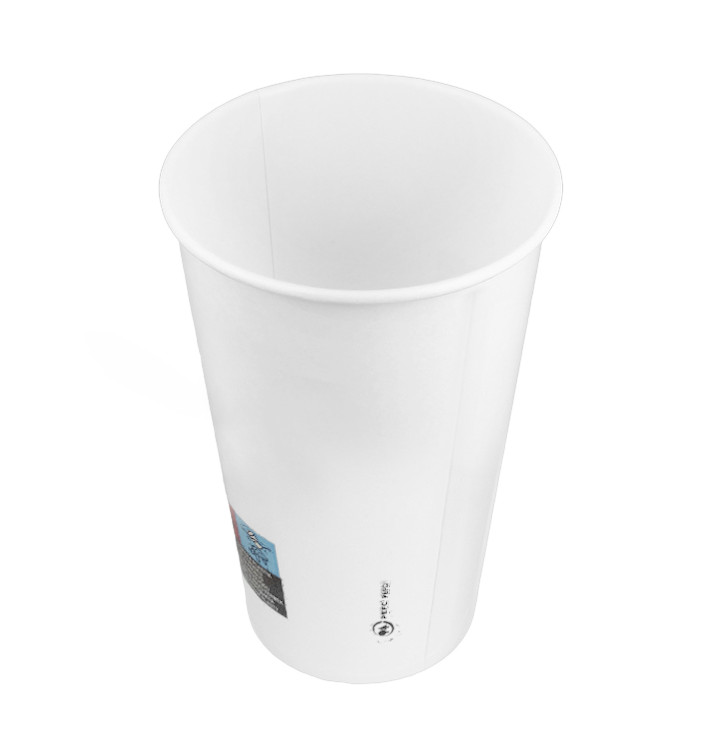 Witte kartonnen bekers