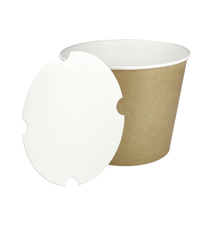 Papieren Kip Emmer met Deksel 3990ml (25 stuks) Papieren Kip Emmer met Deksel 3990ml (25 stuks)