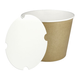 Papieren Kip Emmer met Deksel 3990ml (100 stuks)
