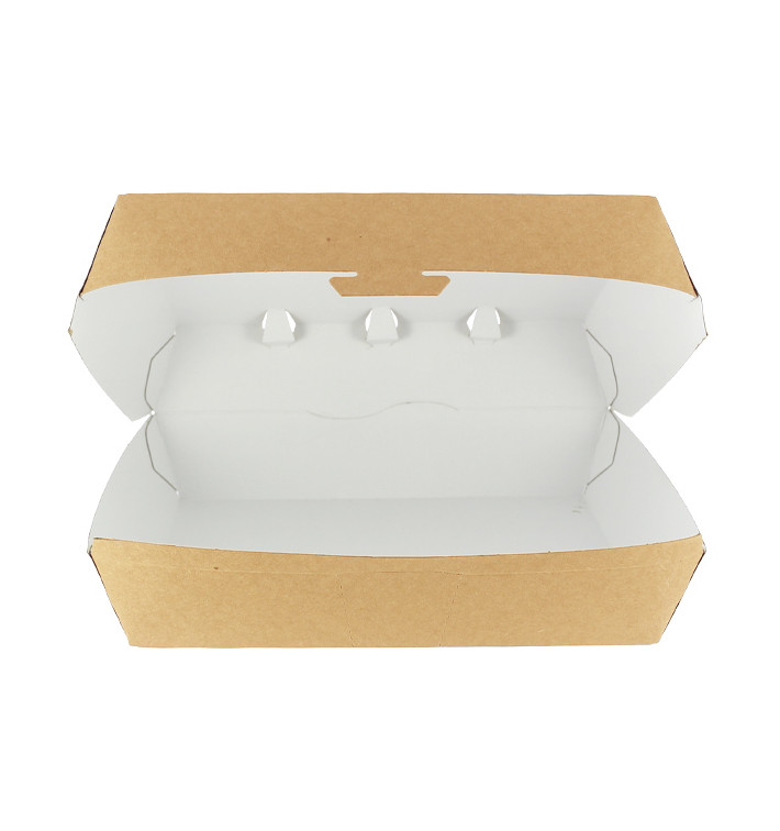 Kraft hamburgerbox Giant 23x17,5x8cm (175 stuks) Kraft hamburgerbox Giant 23x17,5x8cm (175 stuks)