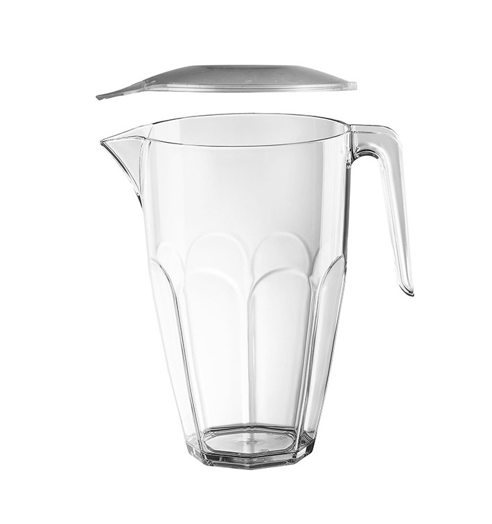 Plastic pot met Deksel transparant SAN Herbruikbaar 2250ml (1 stuk) Plastic pot met Deksel transparant SAN Herbruikbaar 2250ml (1 stuk)