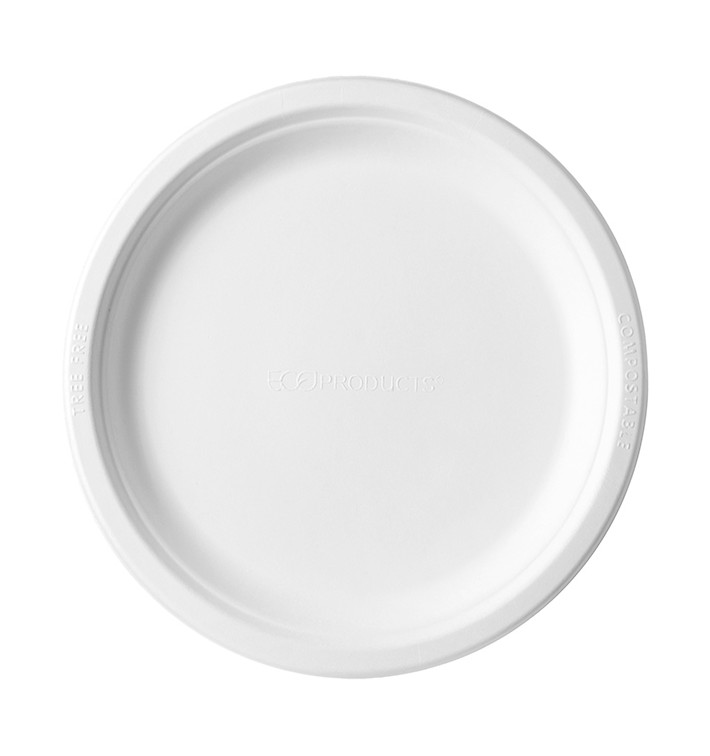 Suikerriet bord Bagasse wit Ø17,5 cm (1.000 stuks) Suikerriet bord Bagasse wit Ø17,5 cm (1.000 stuks)