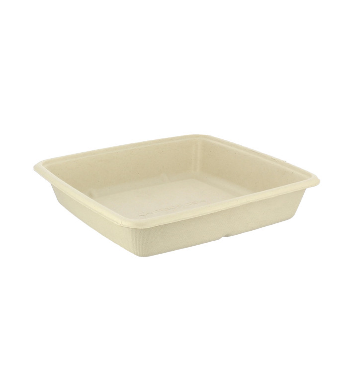 Suikerriet Container 1000ml 23x23x3cm (75 stuks) Suikerriet Container 1000ml 23x23x3cm (75 stuks)