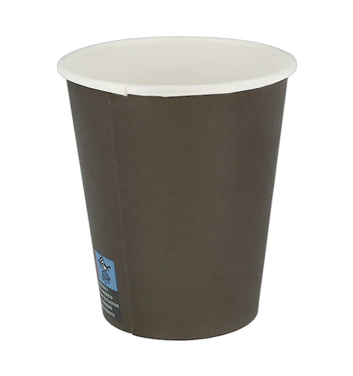 Papieren Beker Bruin 8Oz/240ml Ø8,0cm (50 Stuks) Papieren Beker Bruin 8Oz/240ml Ø8,0cm (50 Stuks)