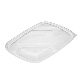 Plastic Deksel voor Deli Container PP Rechthoekige vorm 3C zwart 28x20cm (50 stuks) 