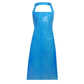 Wegwerp plastic PE schort G150 blauw 76x120cm (100 stuks) 