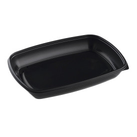 Plastic deli Container PP zwart 1350ml 28x20x4cm (50 stuks) 