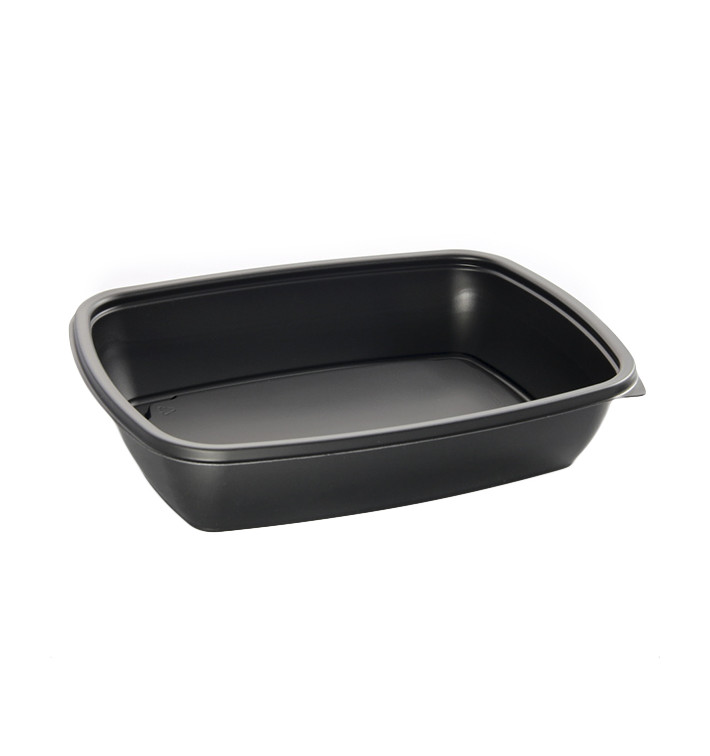 Plastic deli Container PP zwart 900ml 23x16,5cm (300 stuks) Plastic deli Container PP zwart 900ml 23x16,5cm (300 stuks)
