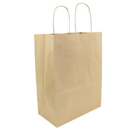 Papieren zak met handgrepen kraft Hawanna 100g/m² 24+12x31cm (50 stuks) 