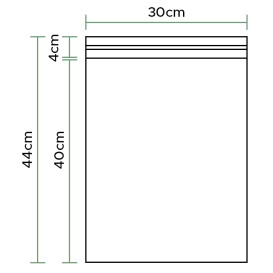 Plastic zakken zelfklevende flap CPP G160 30x40cm (1000 stuks)