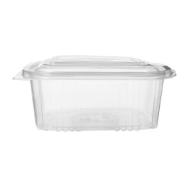 Plastic scharnierende Deli-Container microgolfbaar PP Vierkant 750ml (50 stuks) 