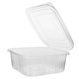Plastic scharnierende Deli-Container microgolfbaar PP Vierkant 750ml (50 stuks) 