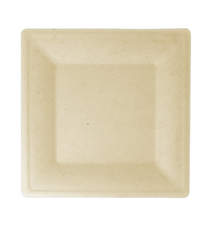 Suikerriet bord Vierkant Naturel 26,2x26,2 cm (50 stuks) Suikerriet bord Vierkant Naturel 26,2x26,2 cm (50 stuks)